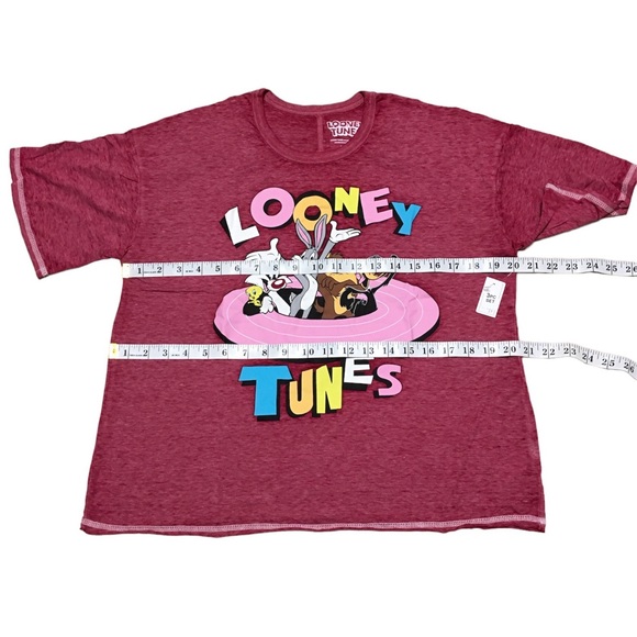 Warner Bros Womens Looney Tunes 3 Piece Shorty Sleep Set Size L NEW NWT - Picture 4 of 12